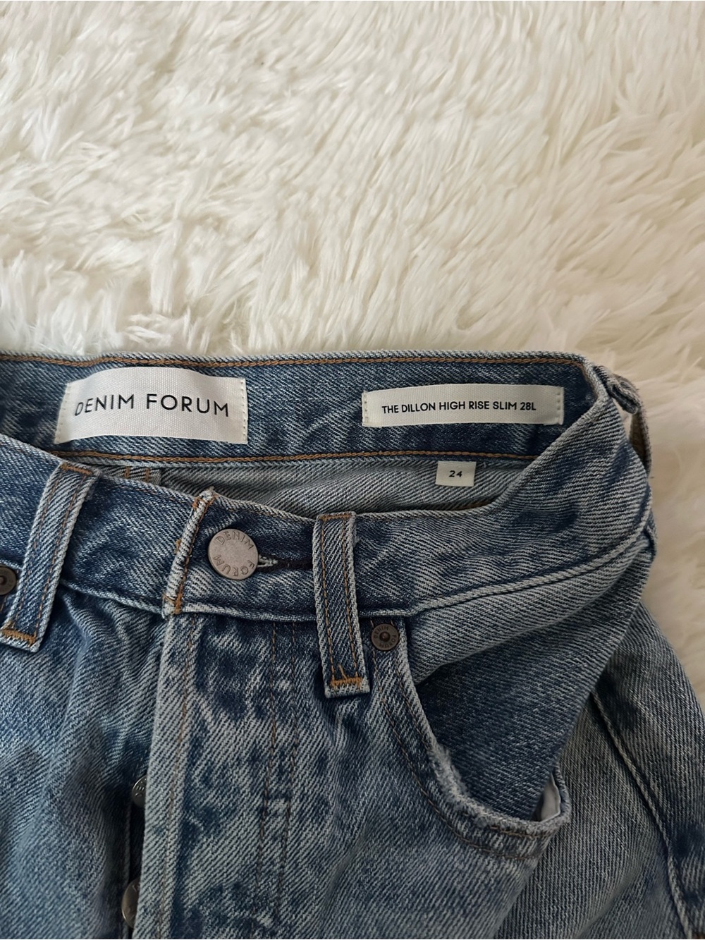 Denim Forum Dillon High Rise Slim 28L - Sz 24 - Picture 5 of 11